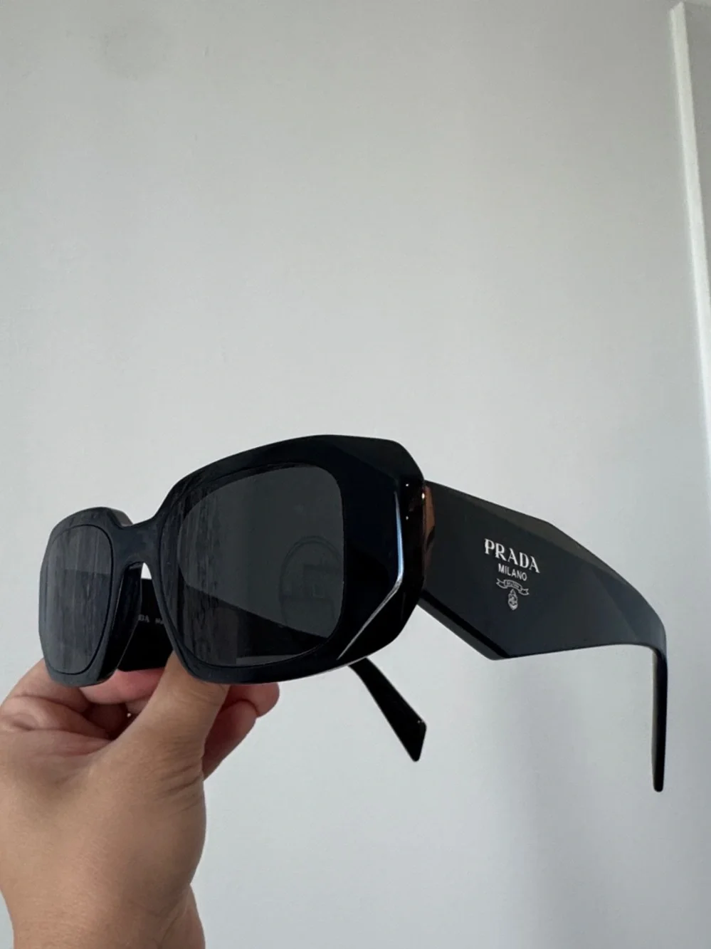PRADA PR 17W Black Frame Sunglasses Unisex
